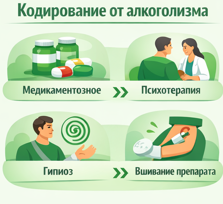 кодирование от алкоголизма в Родниках Санати